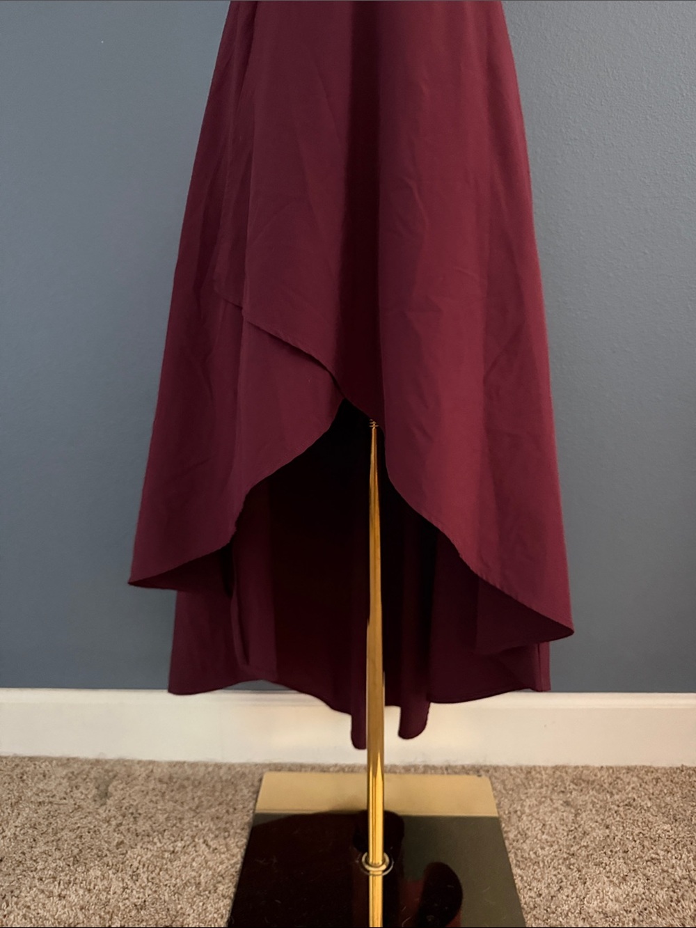 HALARA Red Asymmetrical Ruffled Sundress - Picture 2 of 4